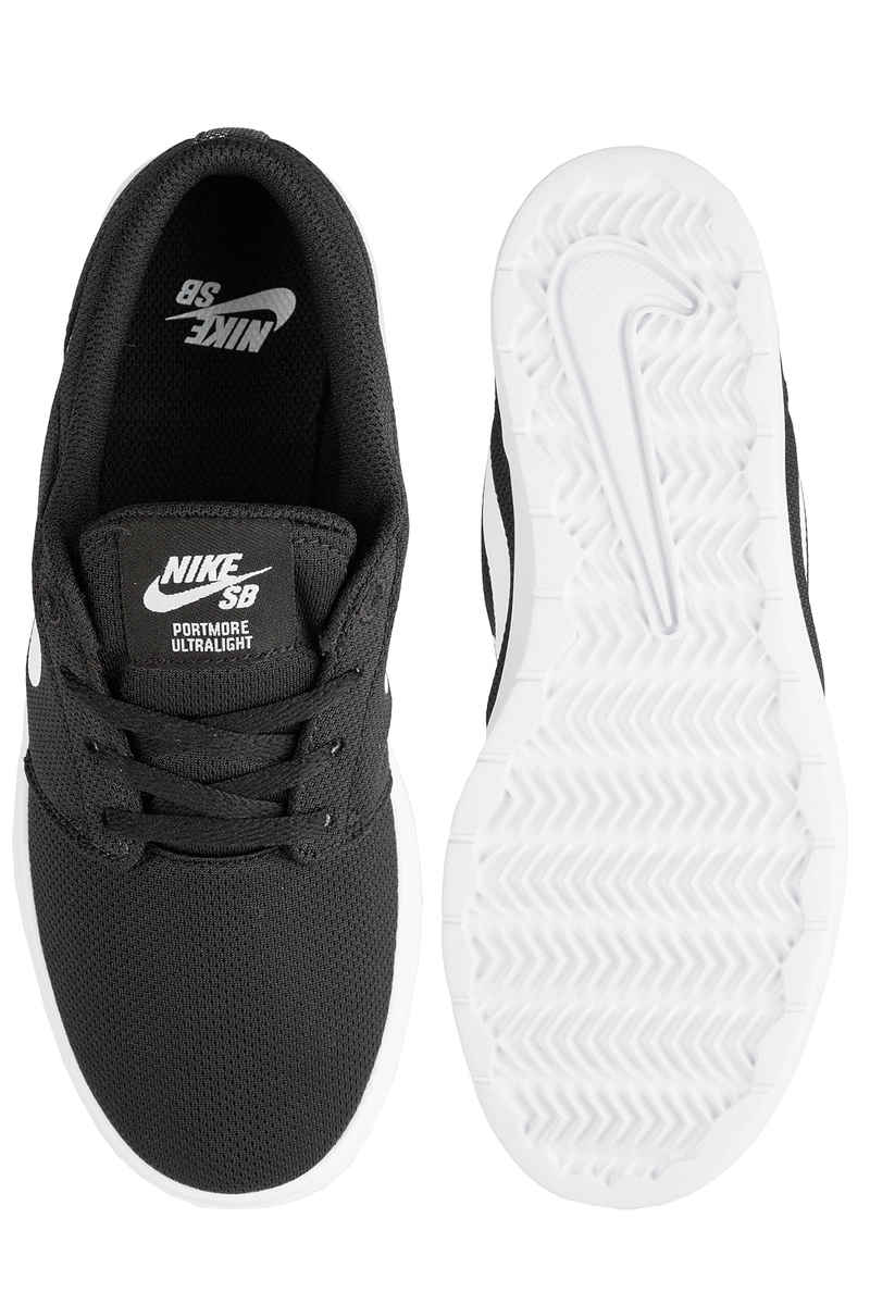 Nike SB Portmore II Ultralight Schuh kids (black white)