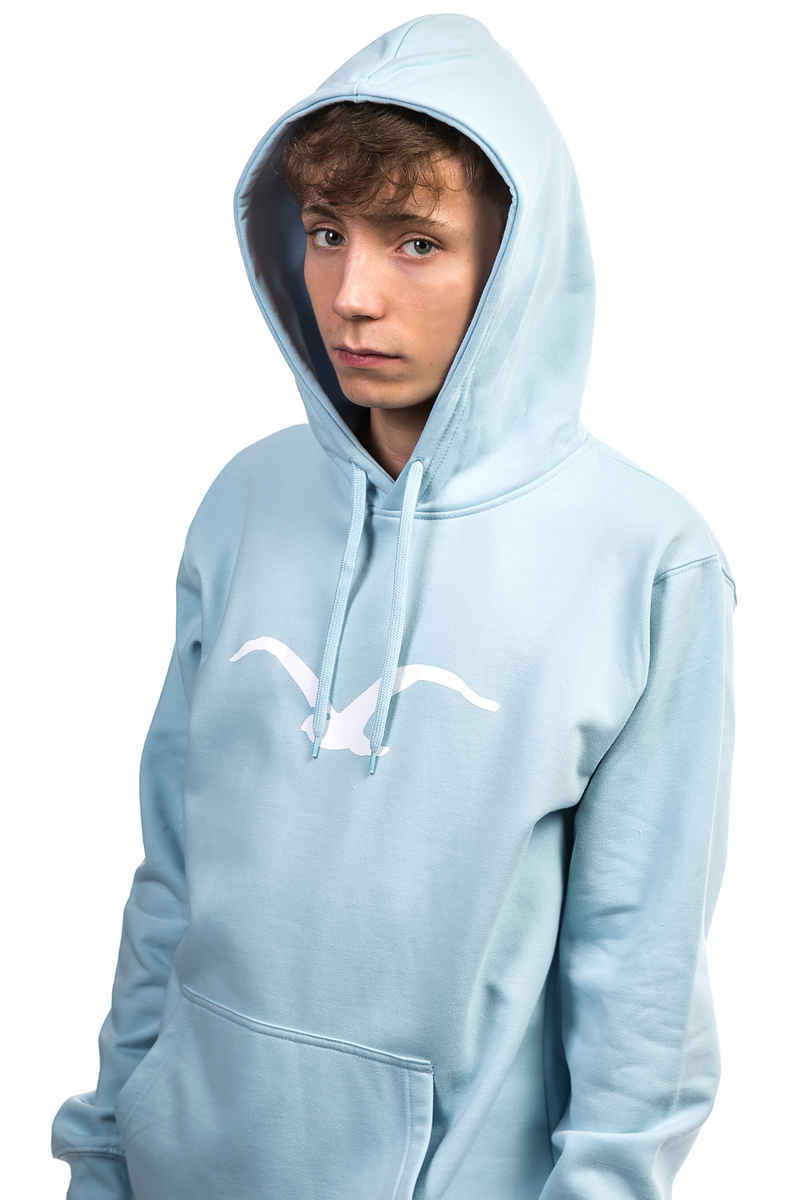 Cleptomanicx Möwe Hoodie (light blue)