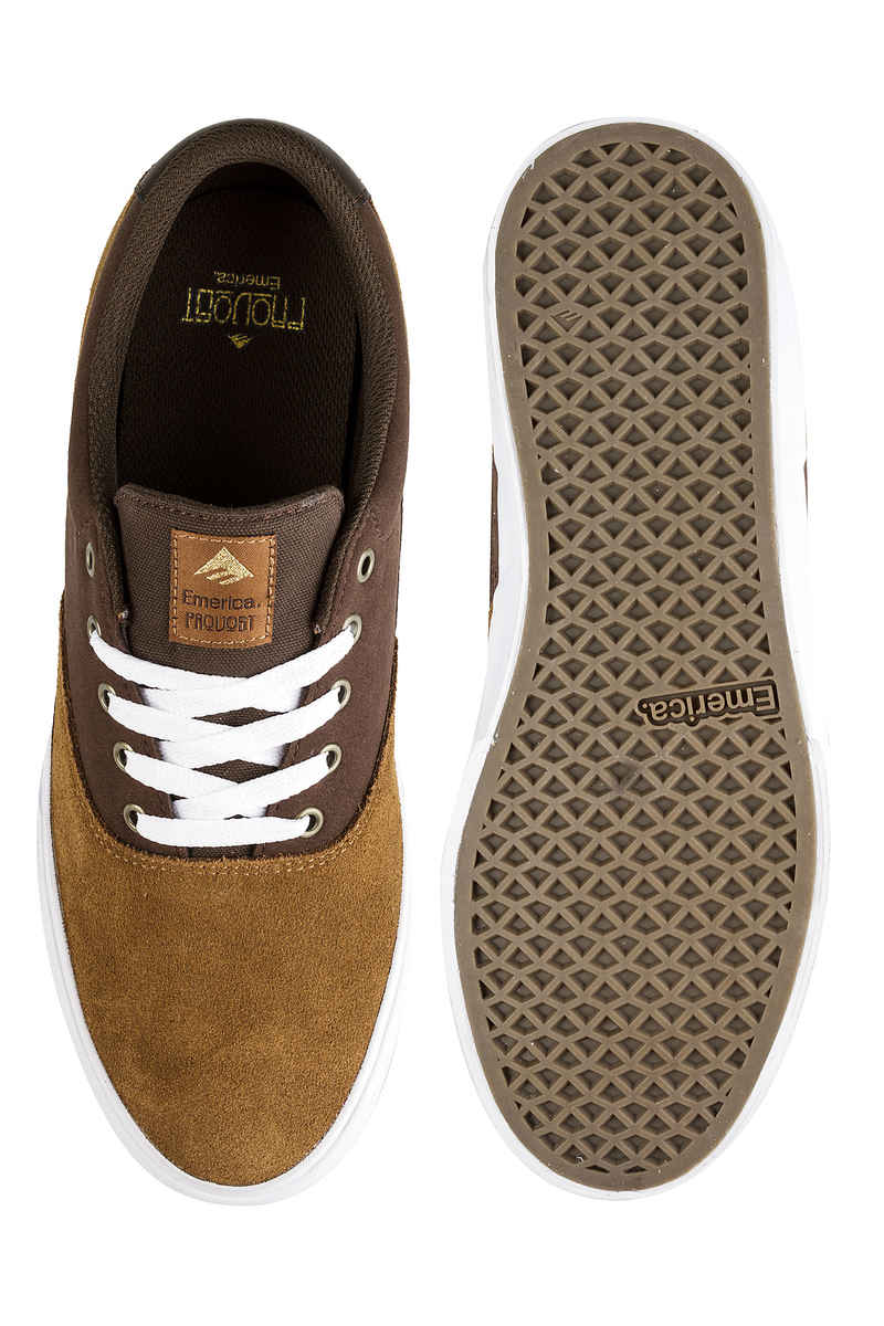 Emerica Provost Slim Vulc Scarpa (tan brown white)