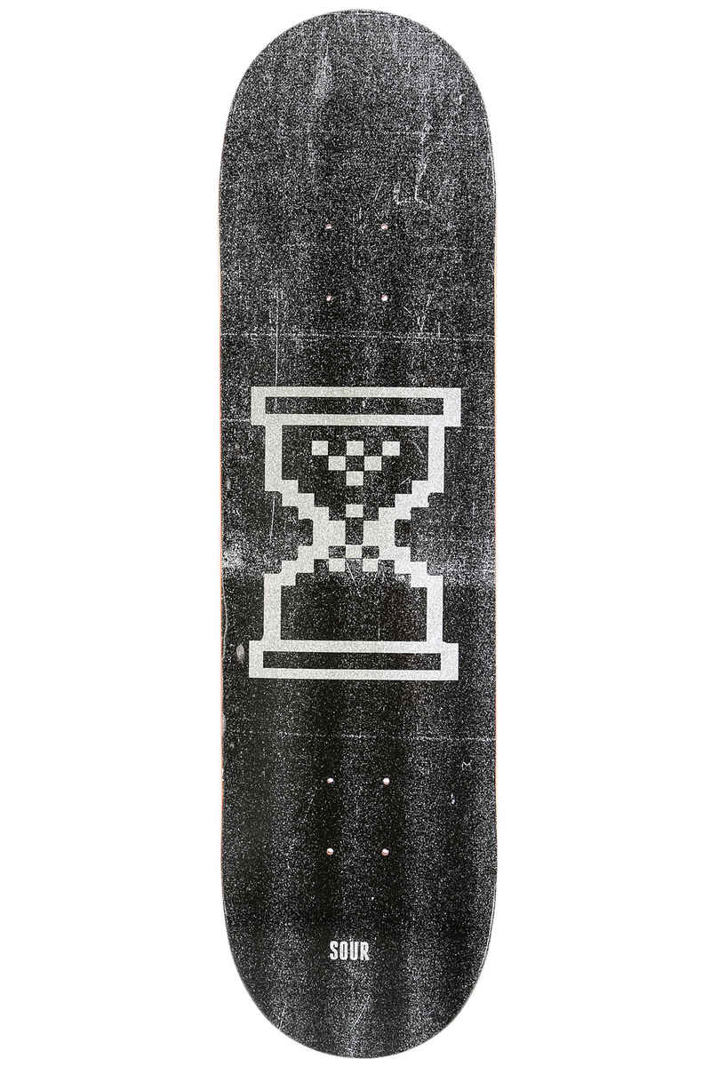 Sour Skateboards Hourglass Grain 8.25" Deck (black white)