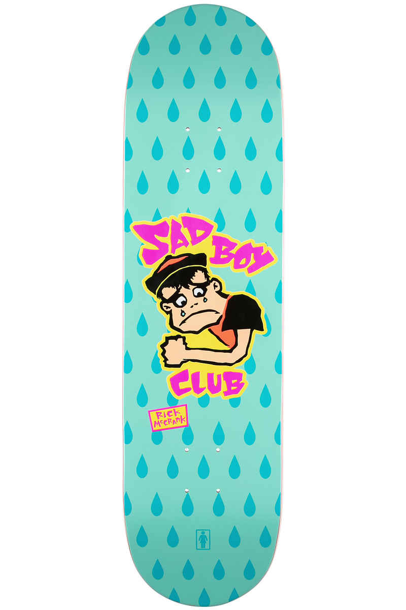 Girl McCrank Sad Boy 8.375" Deck (turquoise)