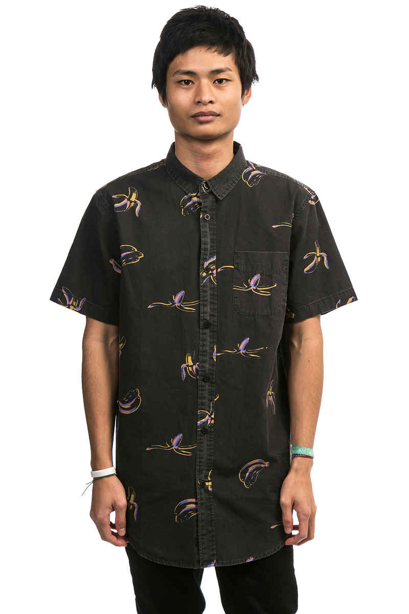 Globe Split Chemise-courtes-manches (vintage black)