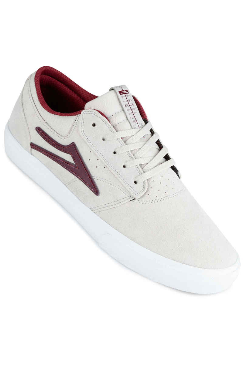 Lakai Griffin Suede Chaussure (white burgundy)