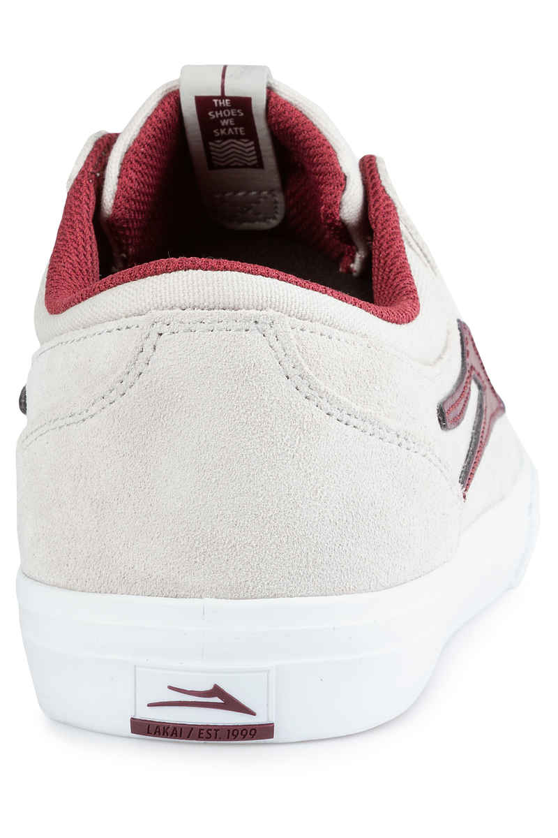 Lakai Griffin Suede Chaussure (white burgundy)