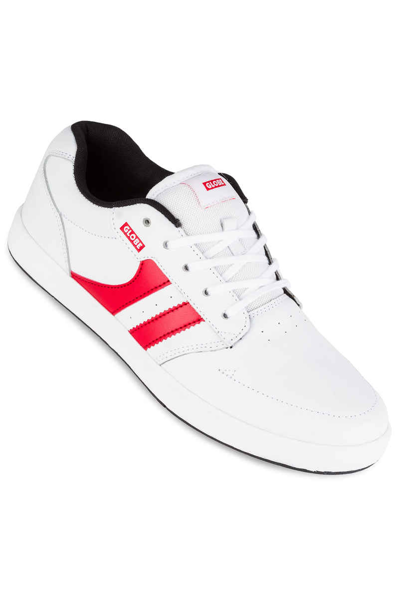 Globe Octave Shoes (white black red)