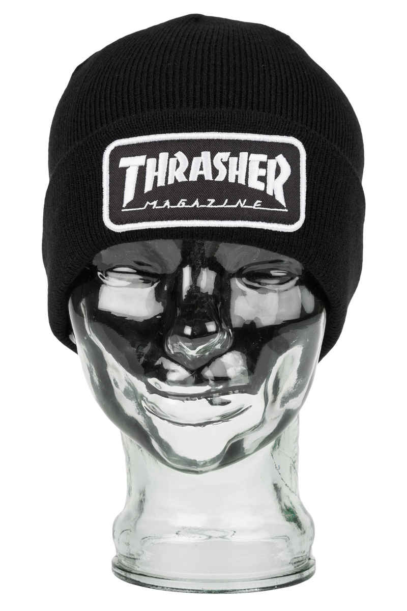 Thrasher Logo Patch Beanie (black)