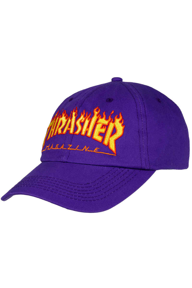 Thrasher Flame Old Timer Hat Cappellino (purple)