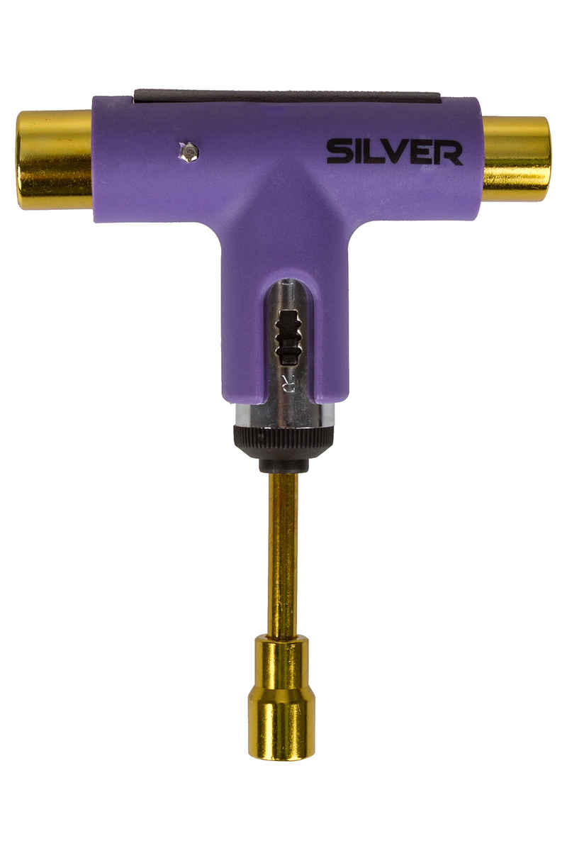 Silver Neon Skate-Tool (purple gold)