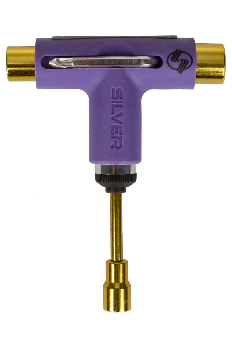 Silver Neon Skate-Tool (purple gold)