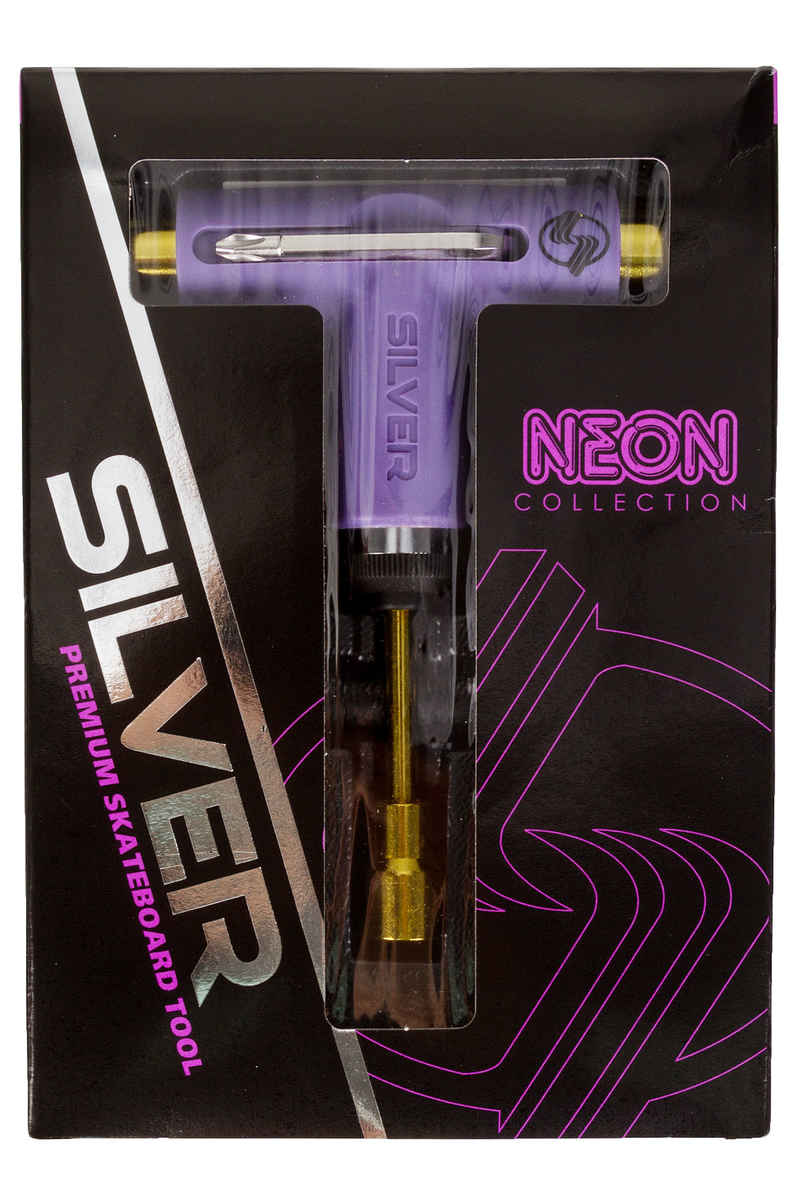 Silver Neon Skate-Tool (purple gold)