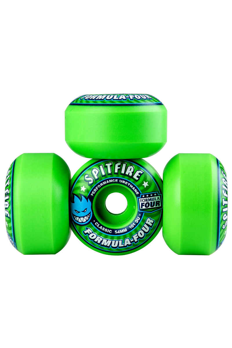 Spitfire Formula Four Gang Green Classic Wiel (green) 54mm 101A 4 Pack