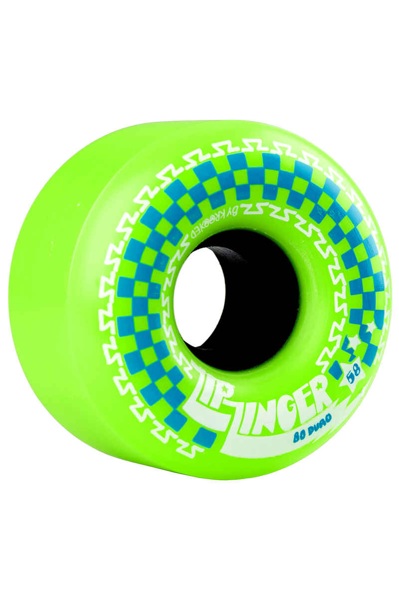Krooked Zip Zingers Roue (green green) 58mm 4 Pack 80A