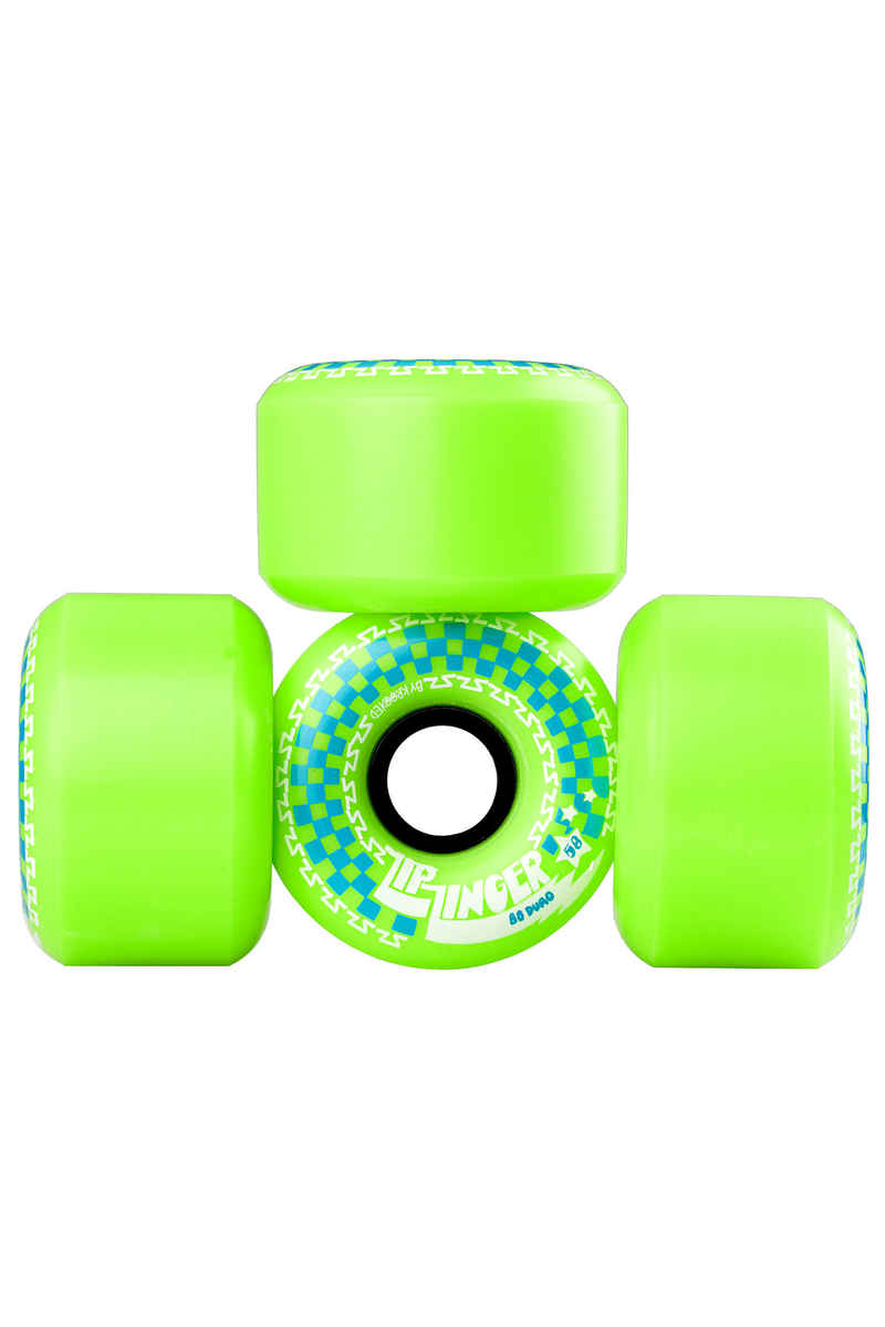 Krooked Zip Zingers Roue (green green) 58mm 4 Pack 80A