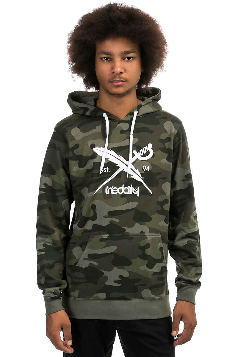 Iriedaily Kotti Flag Hoodie (camou olive)