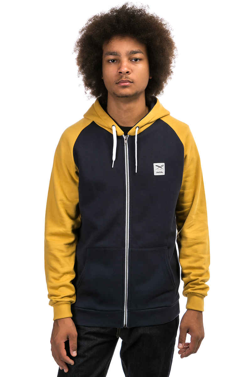 Iriedaily De College Zip-Sweatshirt avec capuchon (mustard)
