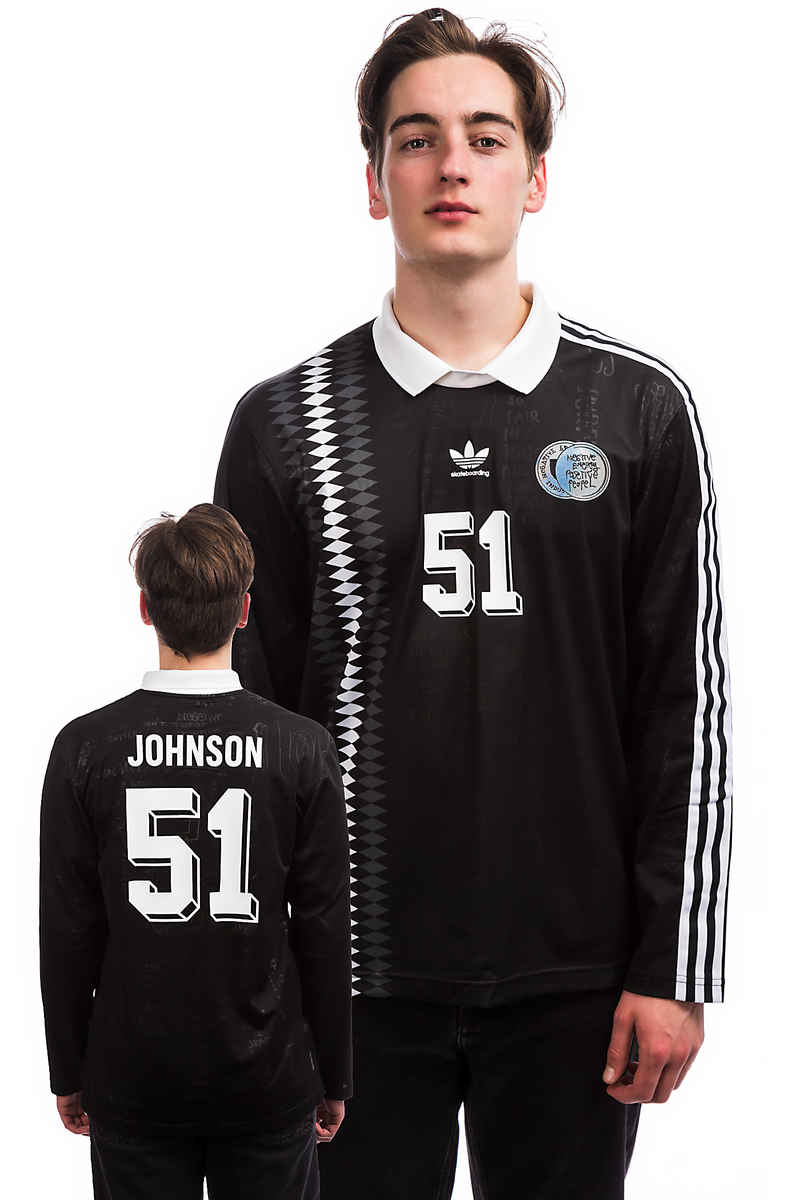 adidas Skateboarding Johnson Jersey Camiseta de manga larga (black)