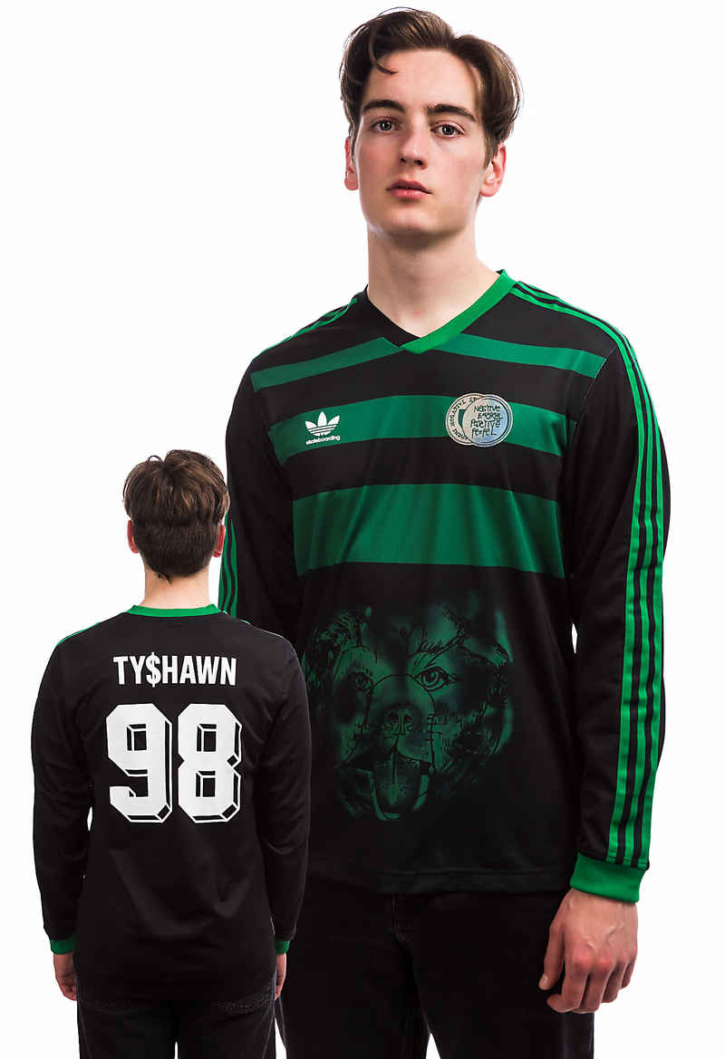adidas Skateboarding Tyshawn Jones Jersey Longues Manches (black)