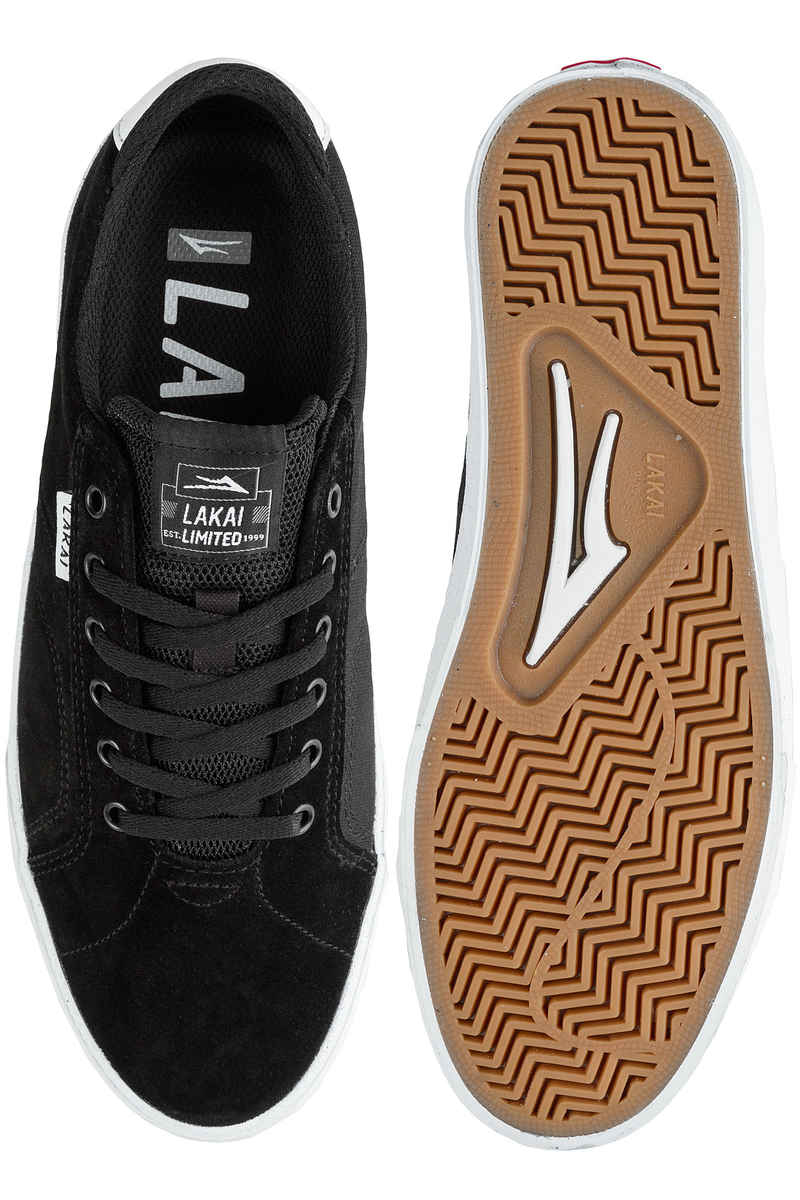 Lakai Flaco Suede Schuh (black white)