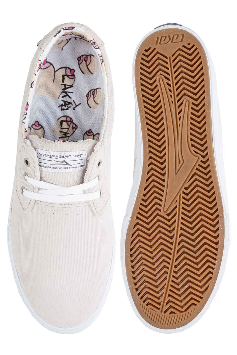Lakai x Porous Daly Suede Schoen (white)