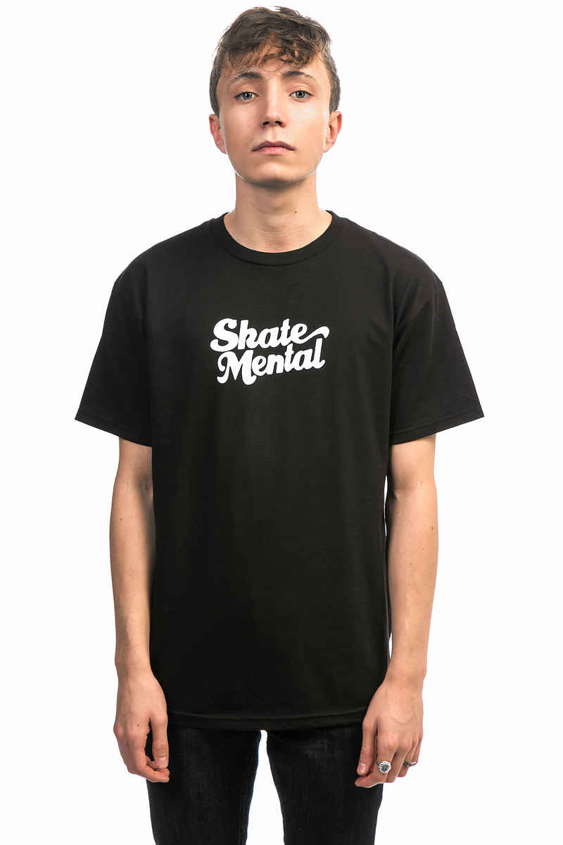Skate Mental Script Logo T-Shirt (black)