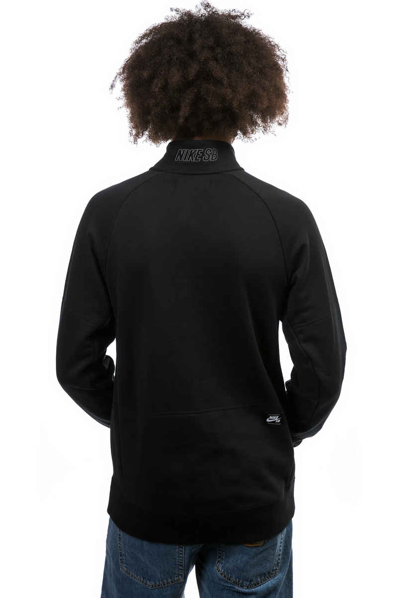 Nike SB Everett Mock Sweatshirt (black dark grey)