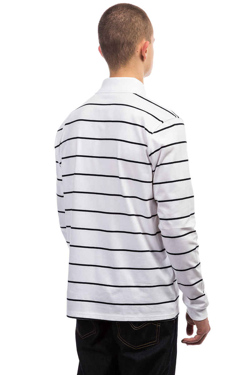 SK8DLX Stripes Polo Longsleeve (white navy)
