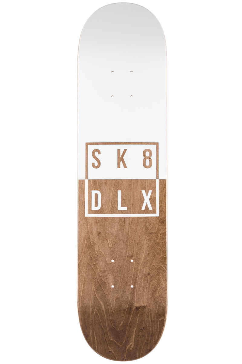 SK8DLX Two Face Series 7.75" Deck (white brown)