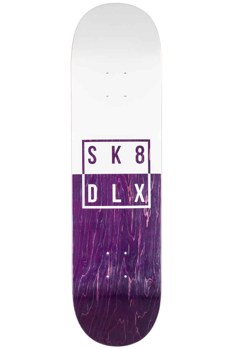 SK8DLX Two Face Series 8.375" Deck (white purple)