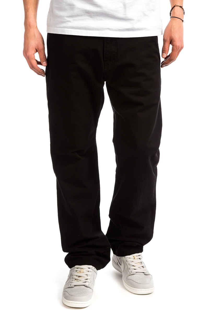 Carhartt WIP Chalk Pant Newcomb Broeken (black)