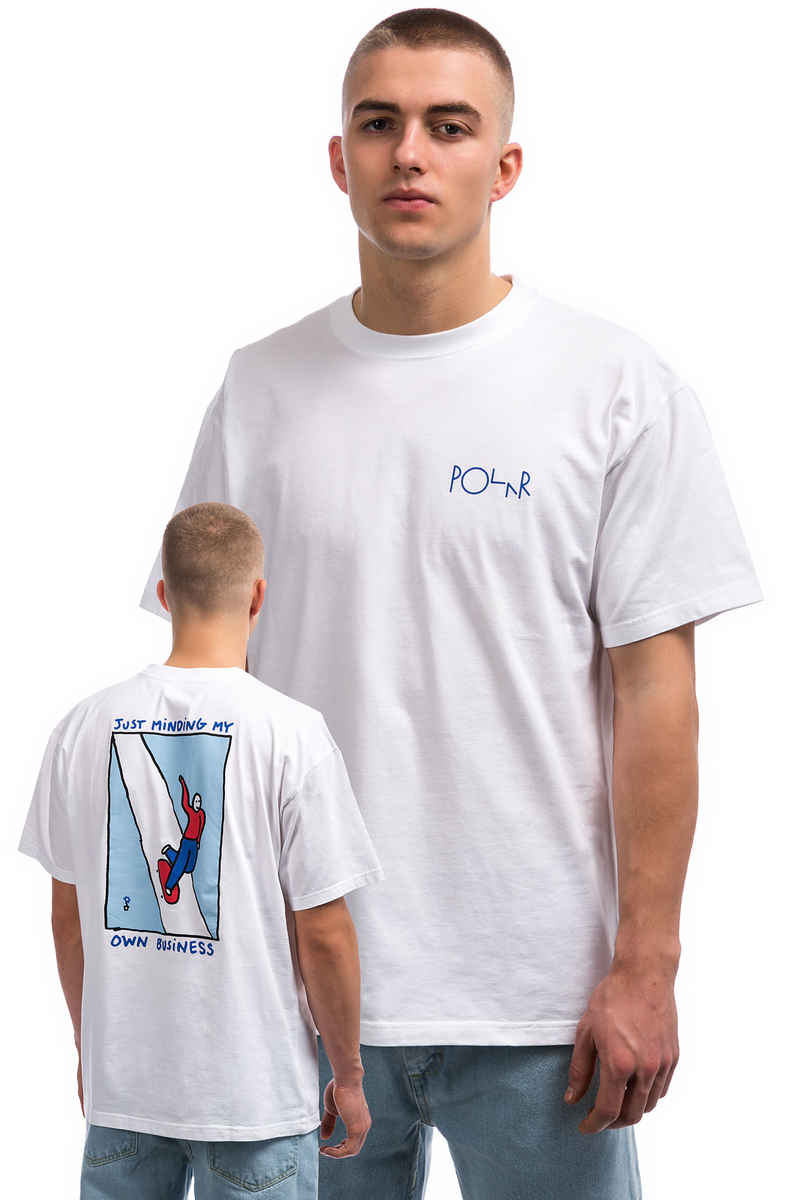 Polar Skateboards Just Minding My Own Business T-Shirt (white)