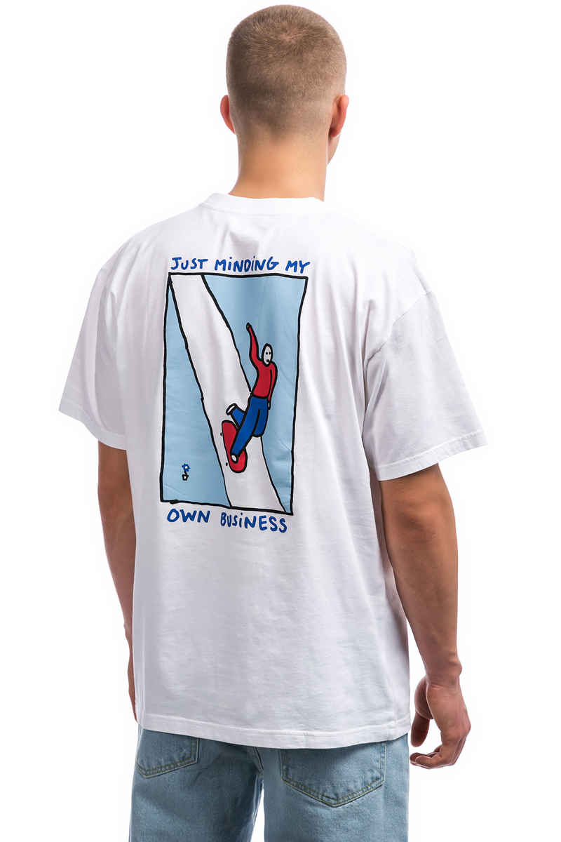 Polar Skateboards Just Minding My Own Business T-Shirt (white)