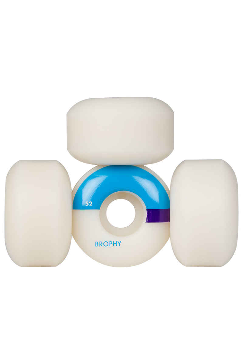 Wayward Brophy Solid State Round Wiel (white blue) 52mm 101A 4 Pack