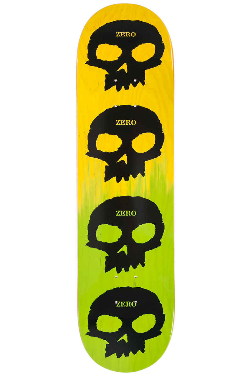 Zero Team Multi Skull 8.25" Deck (yellow green)
