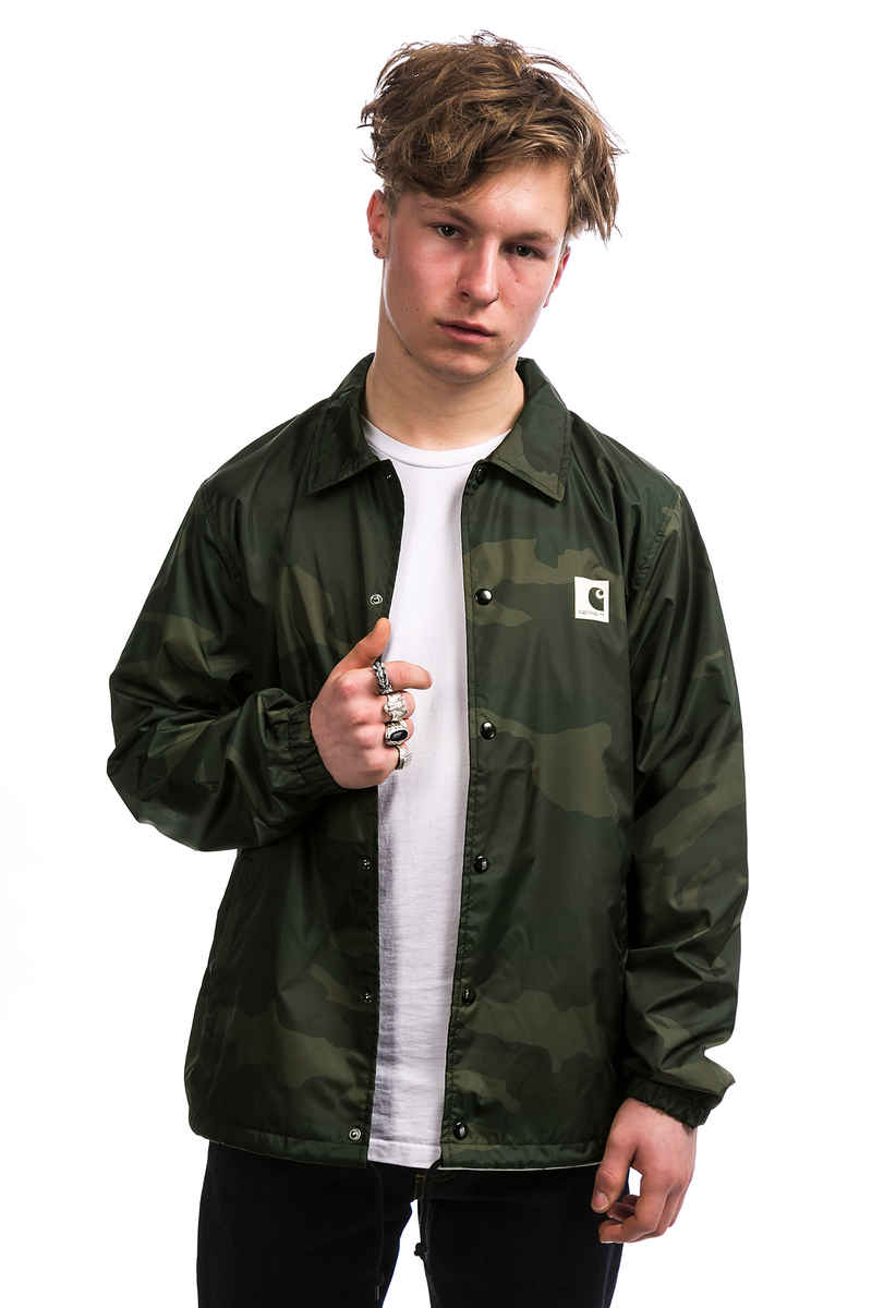 Carhartt Wip Sports Coach Jacke Camo Combat Green Wax Kaufen Bei Skatedeluxe