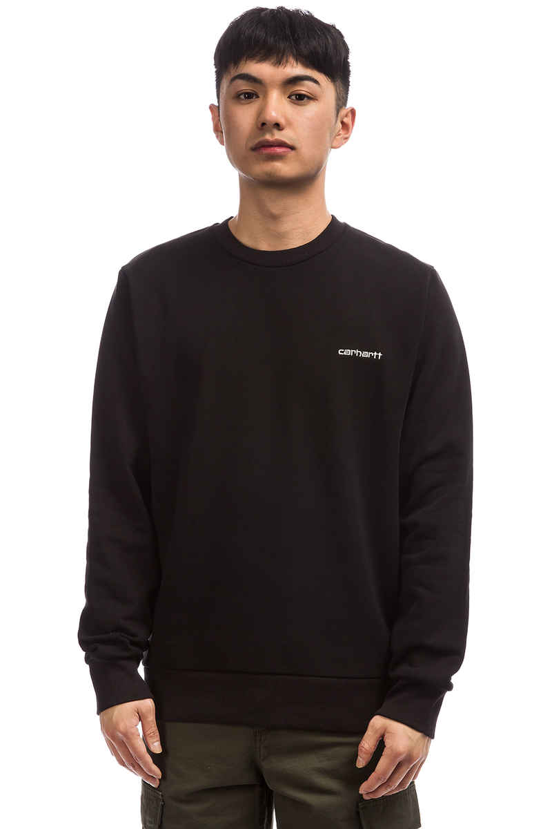 Carhartt WIP Script Embroidery Sweatshirt (black wax)