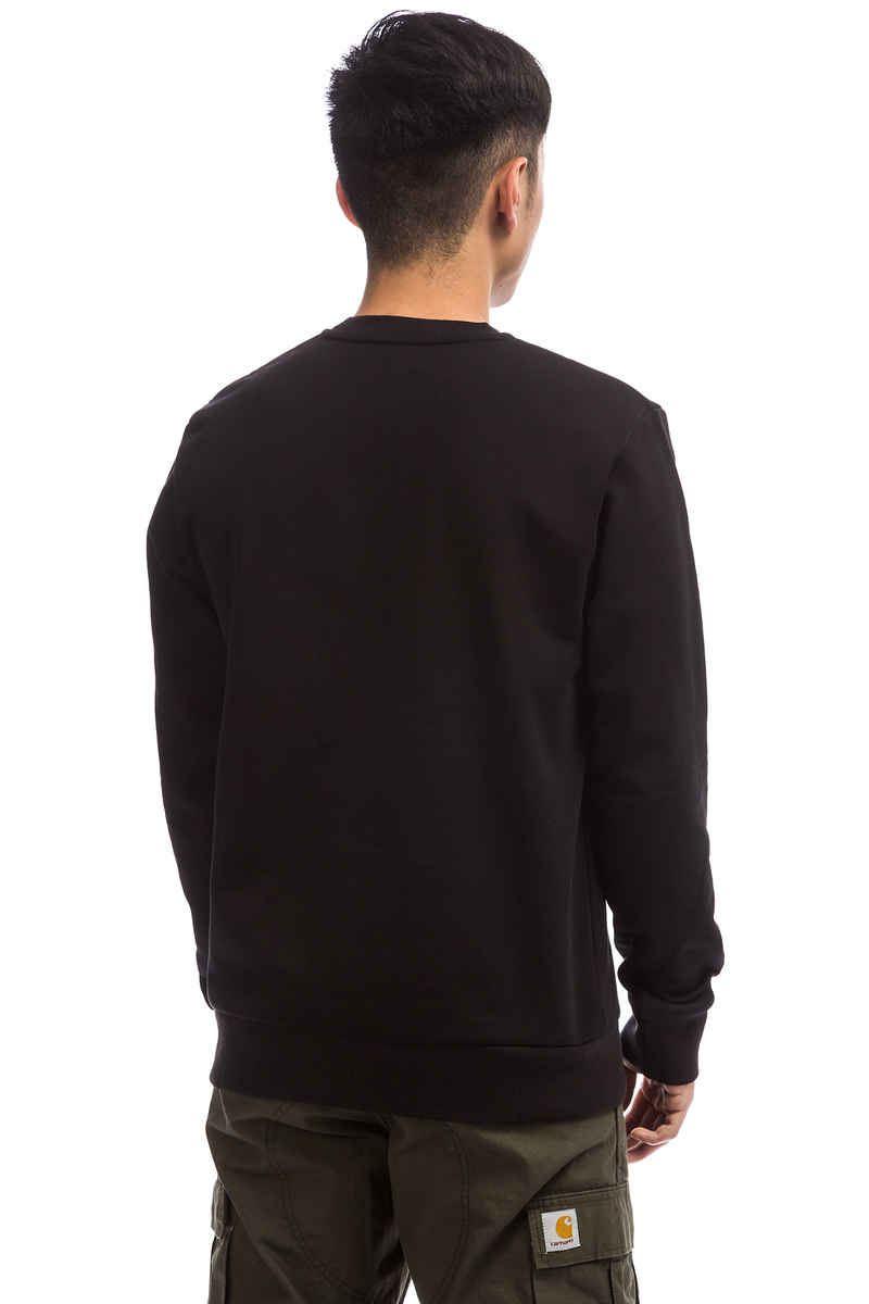 Carhartt WIP Script Embroidery Sweatshirt (black wax)