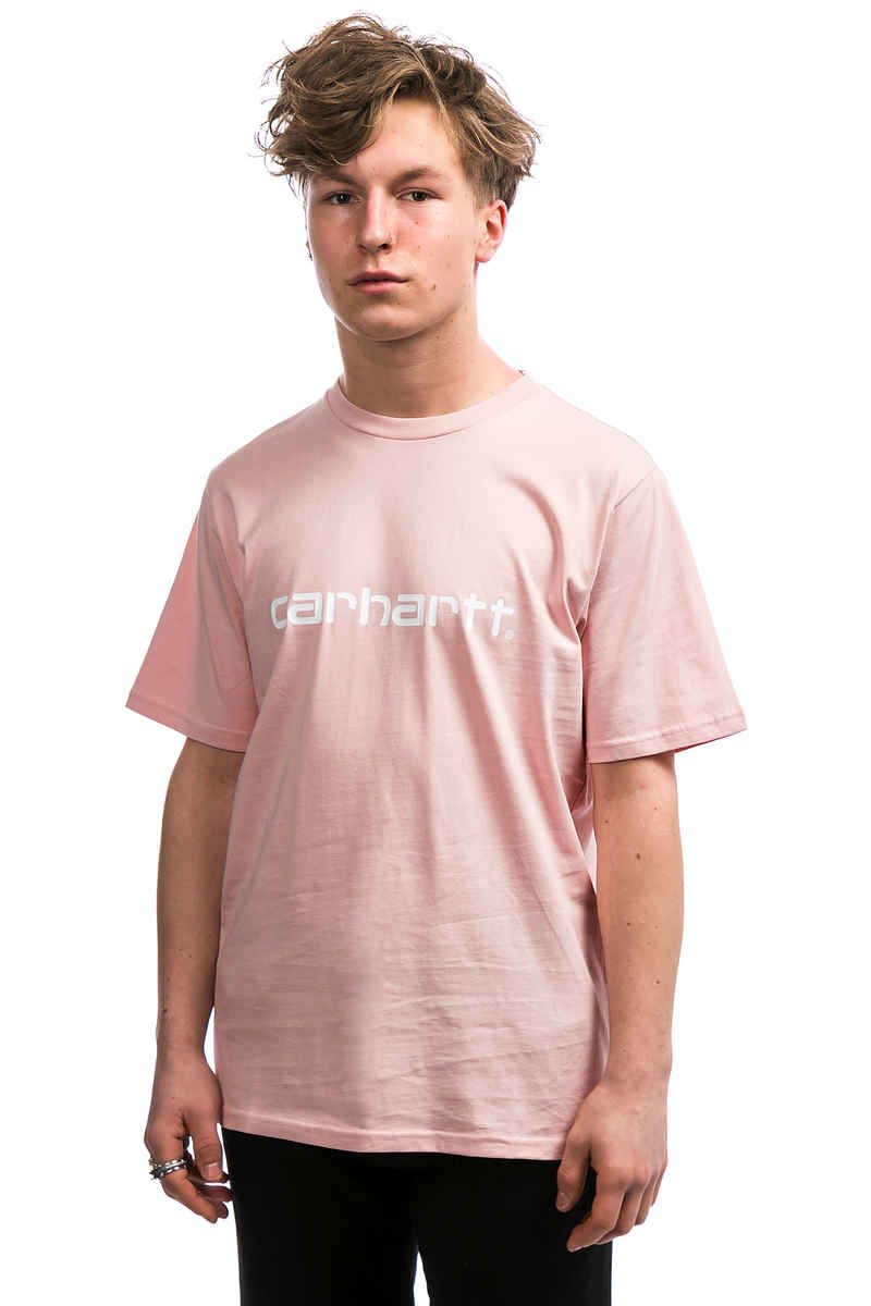Carhartt WIP Script T-Shirt (sandy rose white)