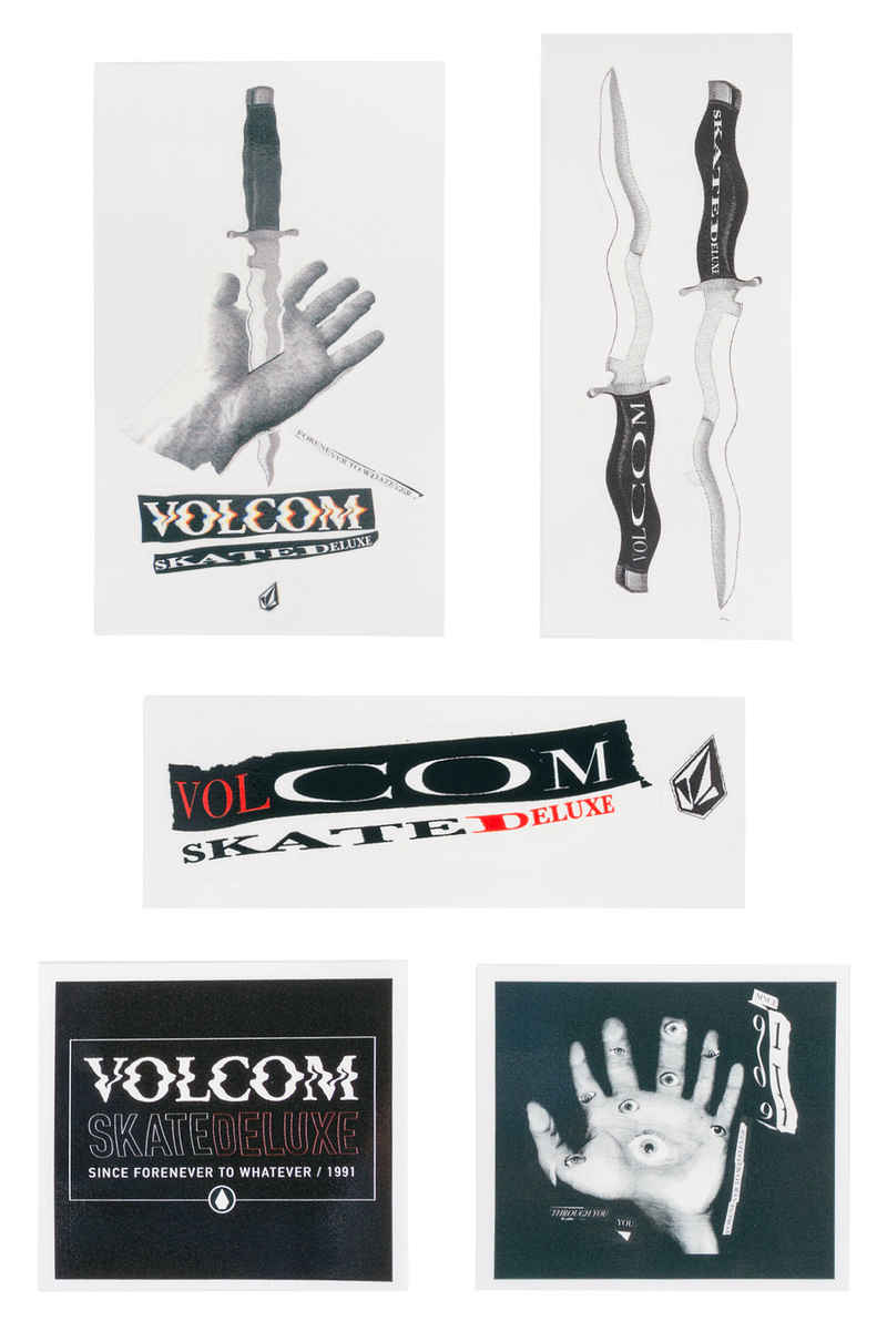 SK8DLX x Volcom Collab Sticker (multi) 5 Pack