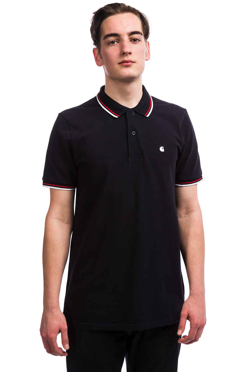 Carhartt WIP Venice Polo-Shirt (dark navy white goji)