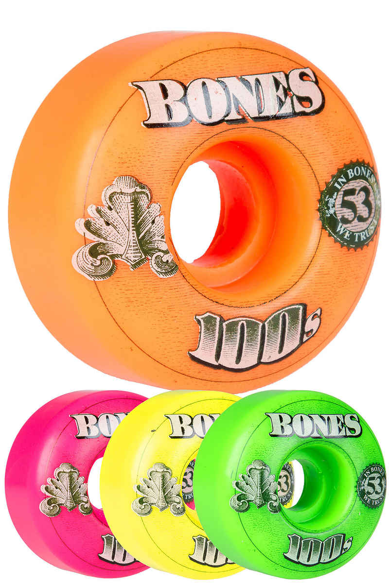 Bones 100's-OG #16-Party-Pack 53mm Rueda (multi) 4er Pack