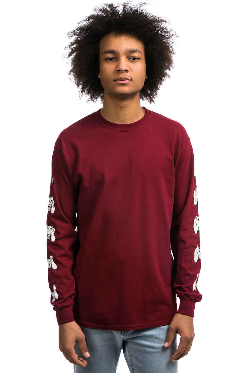 RIPNDIP Stoner Longsleeve (burgundy)