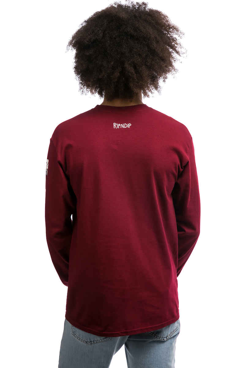 RIPNDIP Stoner Longsleeve (burgundy)