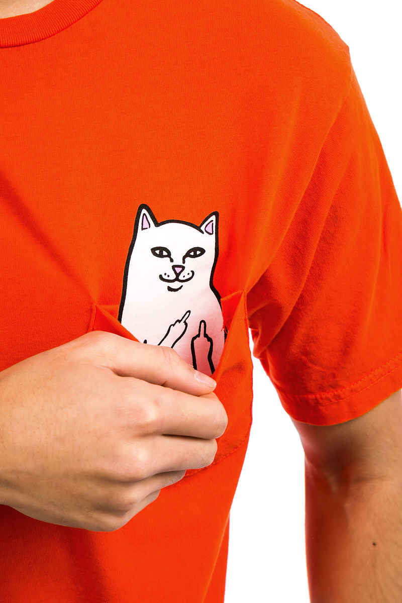 RIPNDIP Lord Nermal Pocket T-Shirt (safety orange)