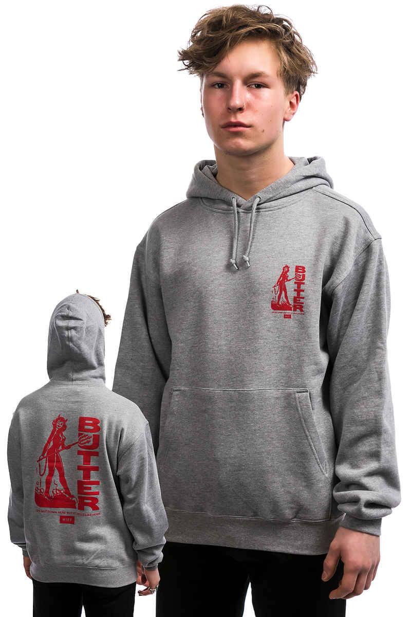 HUF x Butter Goods Devil Hoodie (heather grey)