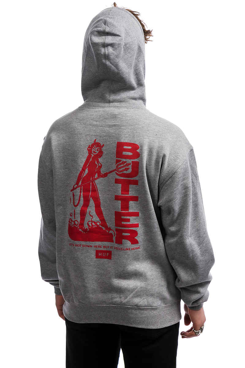 HUF x Butter Goods Devil Hoodie (heather grey)