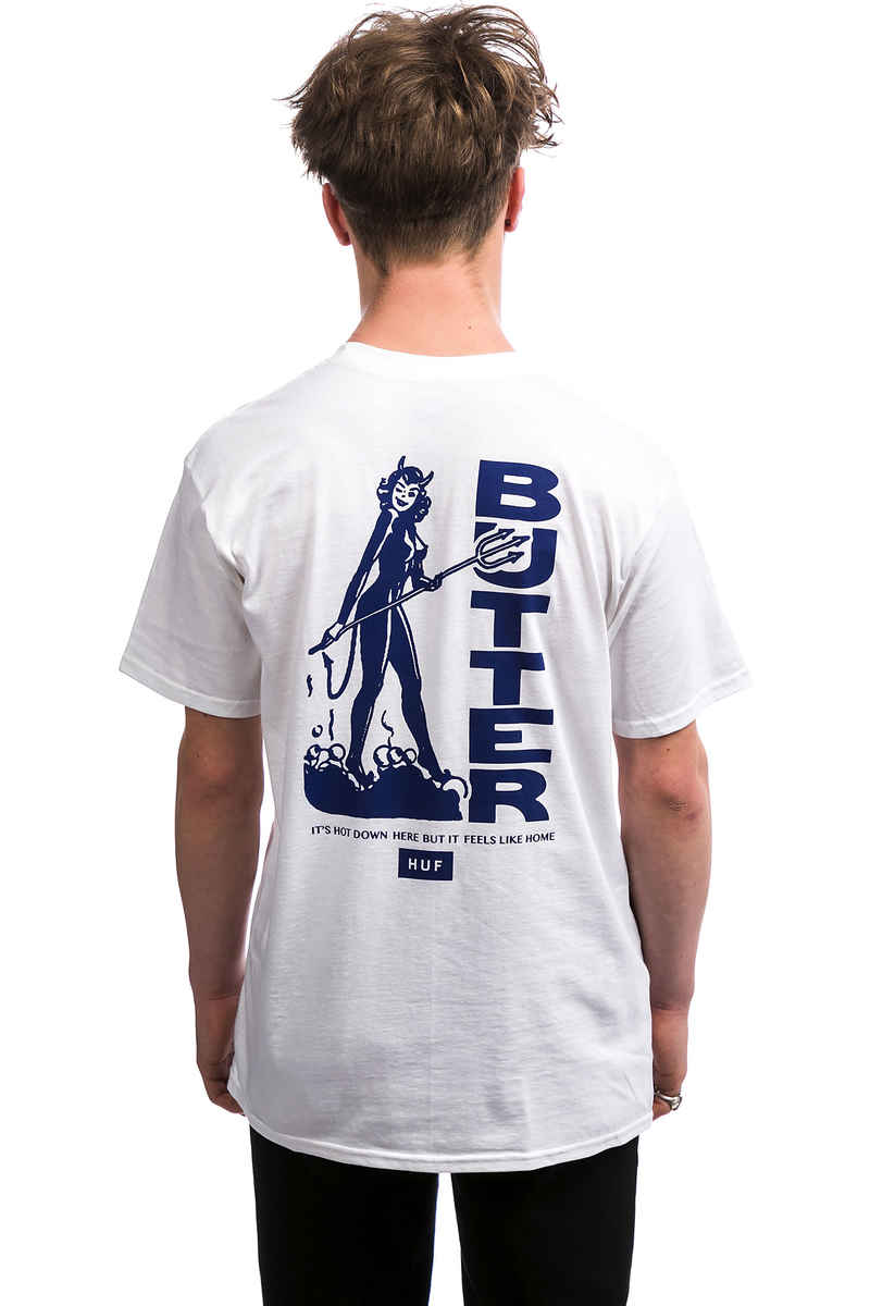 HUF x Butter Goods Devil T-Shirt (white)