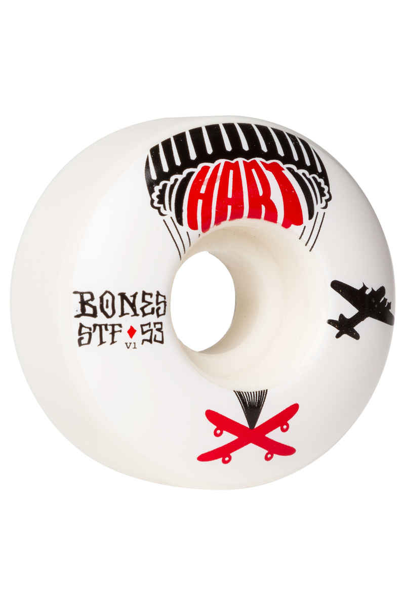 Bones STF Hart Drop Boards V1 Roue (white) 53mm 103A 4 Pack
