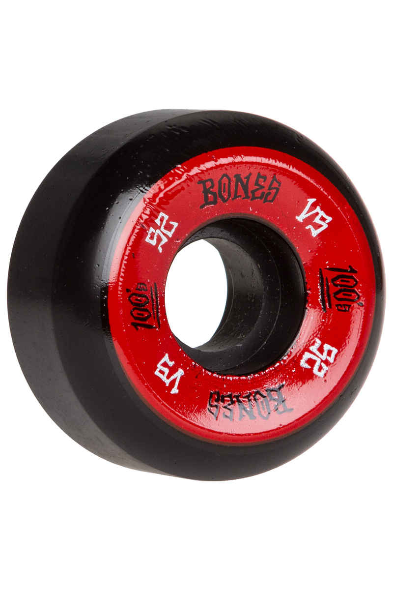 Bones 100's-OG #1 V5 Wheels (black red) 52mm 100A 4 Pack