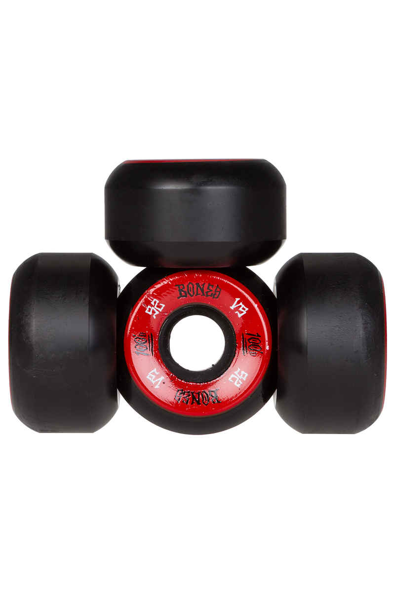 Bones 100's-OG #1 V5 Wheels (black red) 52mm 100A 4 Pack