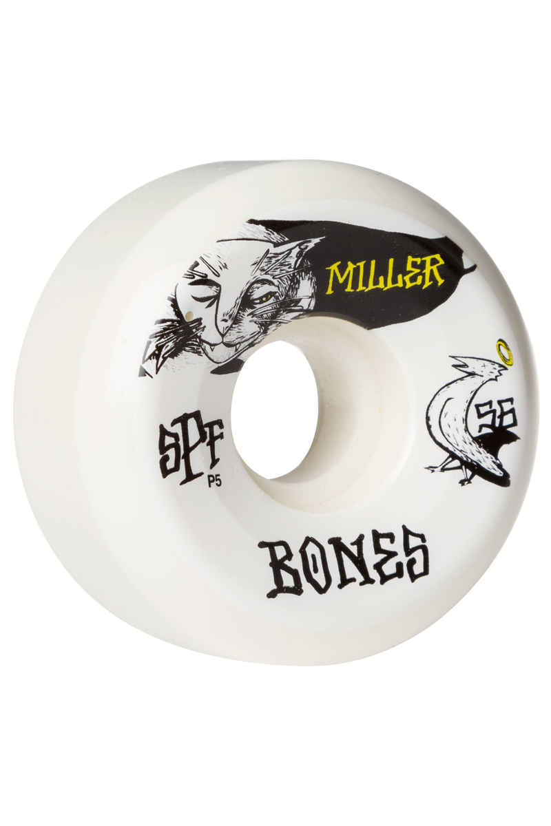 Bones SPF Miller Guilty Cat P5 Rollen (white) 56mm 104A 4er Pack